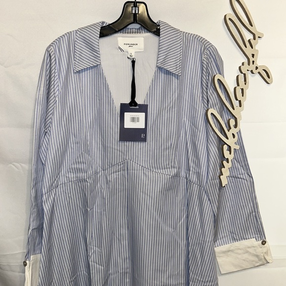 Pomander Place Cannes Stripe Long Sleeve Maxi Dress - Picture 3 of 8